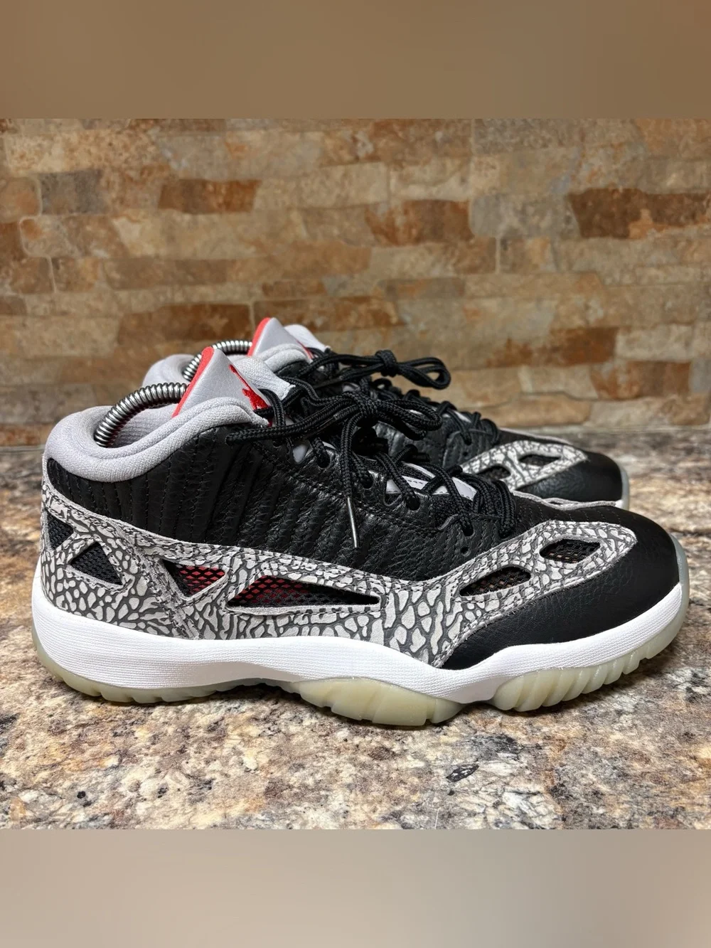 Air Jordan 11 Low Retro IE Black Cement Size 8.5